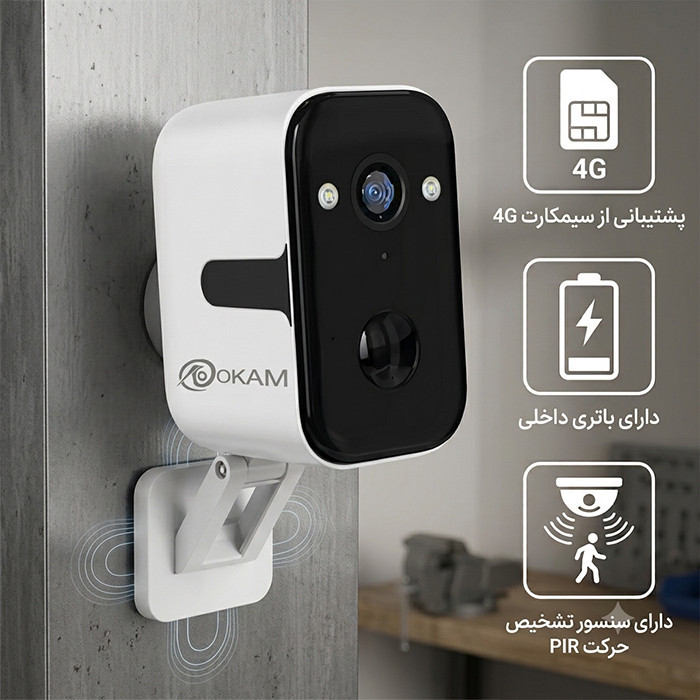 دوربین مداربسته تحت شبکه اوکم پرو ( Okam pro ) مدل T6
