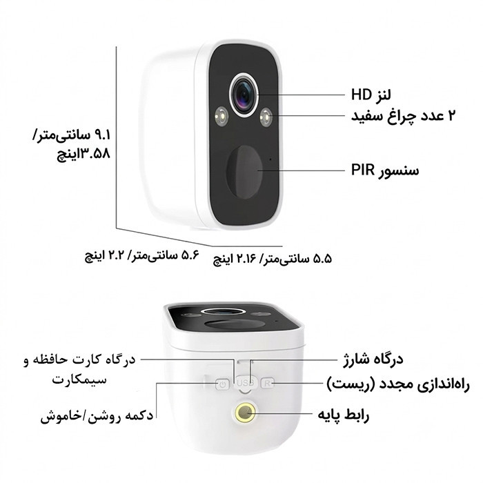 دوربین مداربسته تحت شبکه اوکم پرو ( Okam pro ) مدل T6